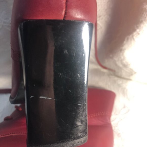 Burgundy Ankel Boots by Navida O Nadia - Picture 7 of 8